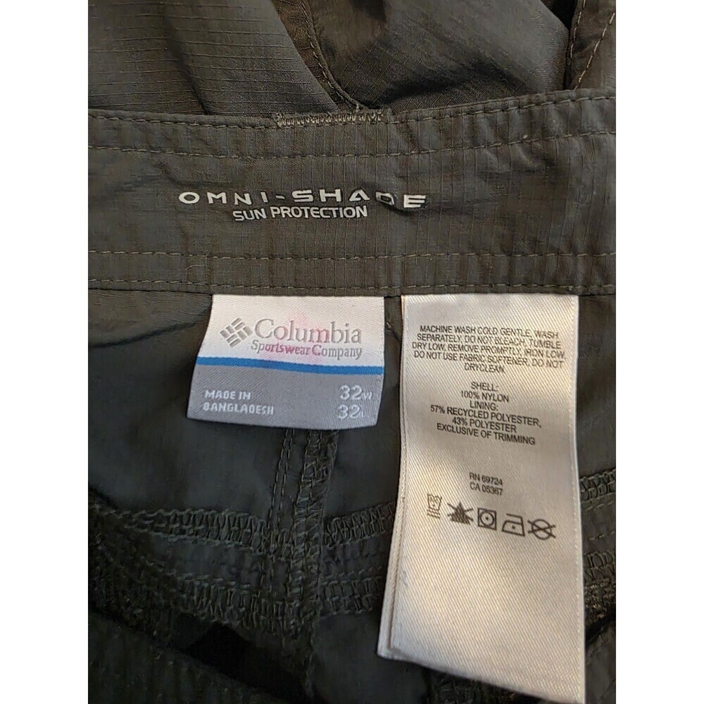 Women's Columbia Shorts Omni Shade Size 32 Cargo Green - Picture 3 of 3